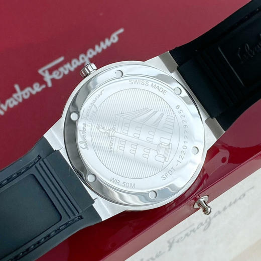 菲拉格慕F-80 Slim系列男表-蛇纹黑色 商品图5