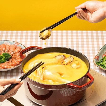 朕DE汤金汤系列，金风玉露花胶鸡/元气小米扣海参/满汉全席佛跳墙，真材实料营养足 商品图5