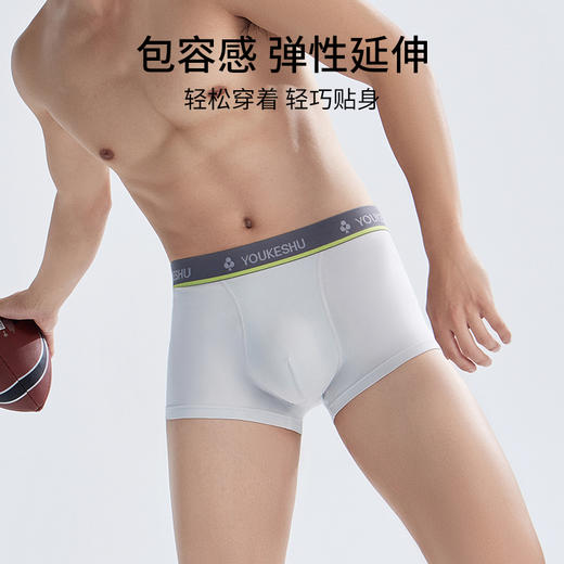 有棵树加大码莫代尔男士四角裤3条装C-U1009 商品图4