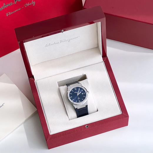 F-80 Slim系列男表-鳄鱼纹蓝色 商品图2