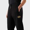 EMPORIO ARMANI 阿玛尼 男士棉质刺绣徽标抽绳休闲运动裤 黑色 6L1P84 1JHSZ 0999 商品缩略图3