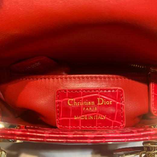 鳄鱼纹戴妃-樱桃红 商品图8