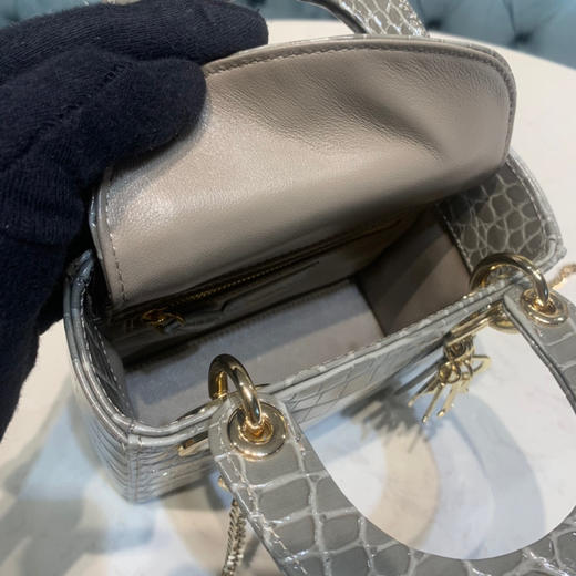 鳄鱼纹戴妃-灰色 商品图7