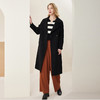MH9H7斯尔丽瑟俪2022年冬上新商场同款小众菱形格纹线条设计阔版大衣 商品缩略图1