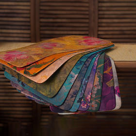 香云纱真丝茶席50*23  双面设计