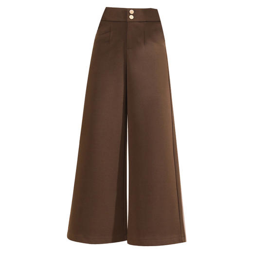 时尚垂感九分阔腿裤高腰宽松显瘦减龄休闲裤子  PXSJ5061 商品图4