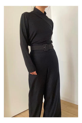 LCM｜Brave Knight Pants [羊毛阔腿裤 黑 ]