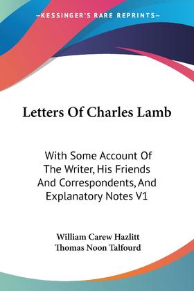 【预售 按需印刷】Letters Of Charles Lamb