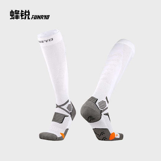 蜂锐运动防滑长袜【PRO职业版】 极光白223210201 商品图3