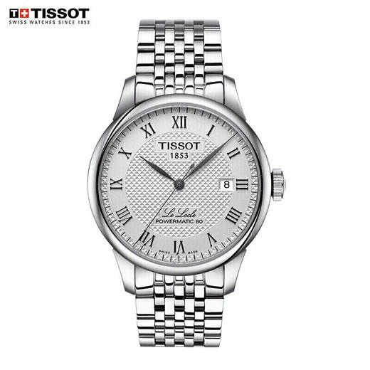 积分换购 | Tissot/天梭 力洛克系列商务休闲机械男表钢带T006.407.11.033.00[福利品] 商品图0