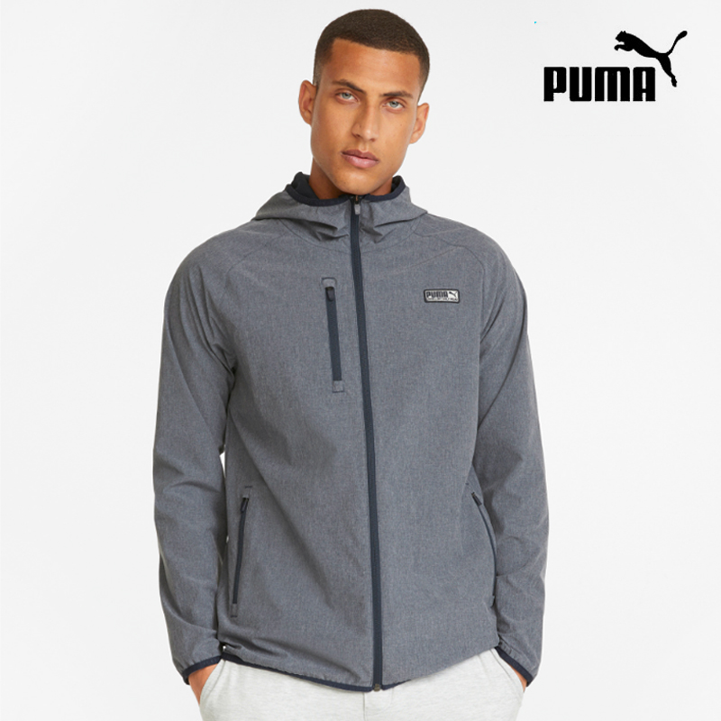 【断码】PUMA彪马男士高尔夫运动连帽拉链轻薄外套 EGW 531149