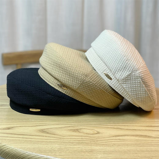 【服装鞋包】-日系显脸小香风韩版潮百搭ins网红韩系画家帽 商品图0