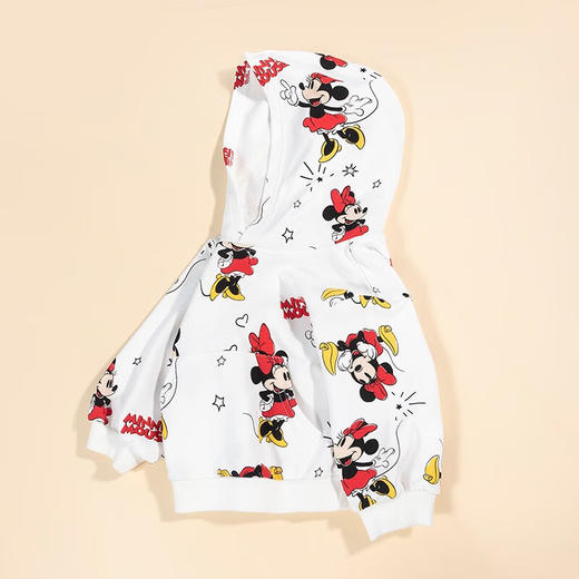 迪士尼童装新品春秋儿童卫衣米妮活力甜美连帽上衣 商品图1