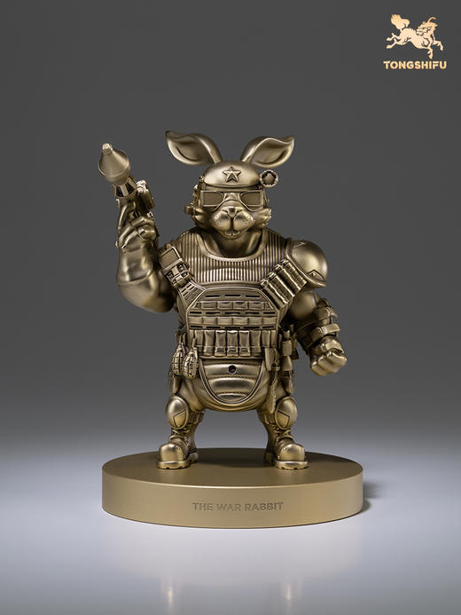 铜师傅 全铜摆件《战斗兔》家具饰品礼物礼品 兔年生肖 桌面摆件 商品图3