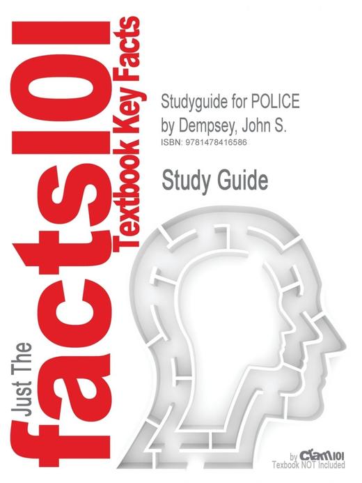 【预售 按需印刷】Studyguide for Police by Dempsey  John S.  ISBN 9781111038427 商品图0