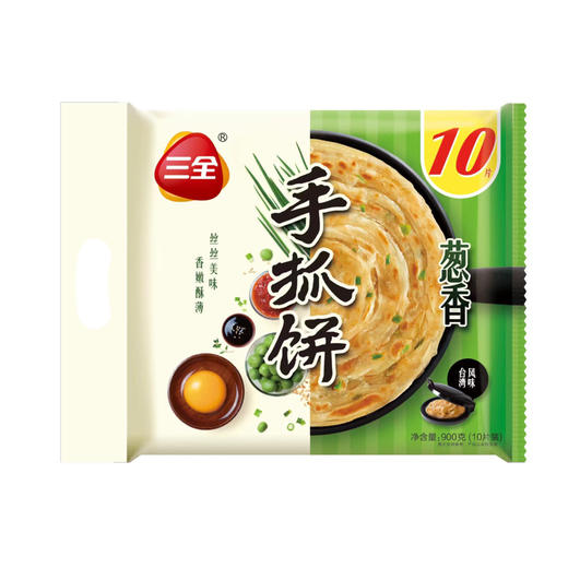 三全葱香手抓饼900g 商品图0