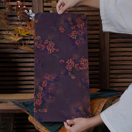 香云纱真丝茶席50*23  双面设计 商品图4