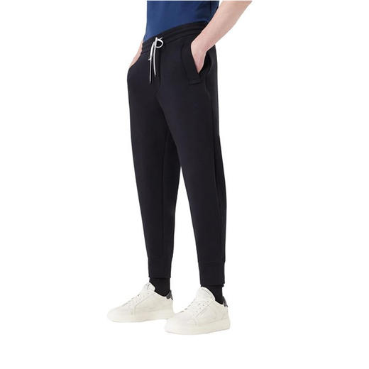 【一】EMPORIO ARMANI 阿玛尼 男士棉质徽标贴花抽绳休闲运动裤 深蓝色 8N1P92 1JHSZ 0920 商品图3