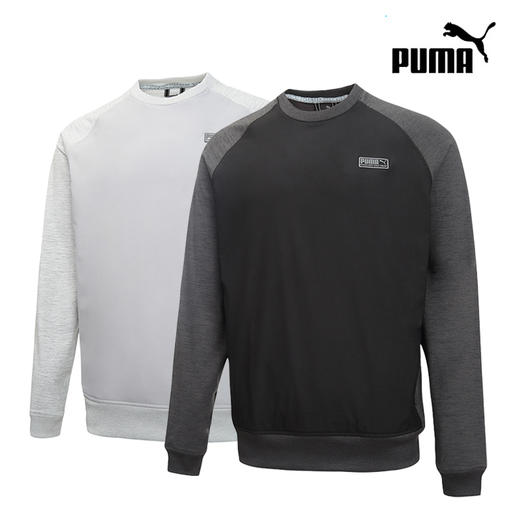 【断码】PUMA彪马  男士高尔夫简约休闲圆领卫衣 530154-01/530154-02 商品图0