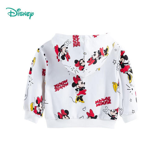 迪士尼童装新品春秋儿童卫衣米妮活力甜美连帽上衣 商品图6