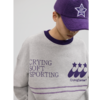 cryingcenter 彗星运动系列 棒球俱乐部宽版拼色套头卫衣 商品缩略图3
