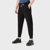 【一】EMPORIO ARMANI 阿玛尼 男士棉质徽标贴花抽绳休闲运动裤 黑色 8N1P92 1JHSZ 0999 商品缩略图3