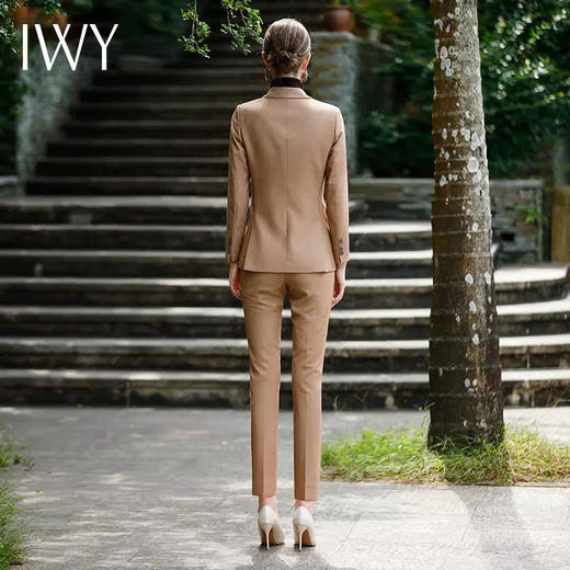 IWY/高端卡其色西装套装女秋季高级感时尚职业装气质工装美业工作服CP1340 商品图3