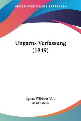 【预售 按需印刷】Ungarns Verfassung (1849)