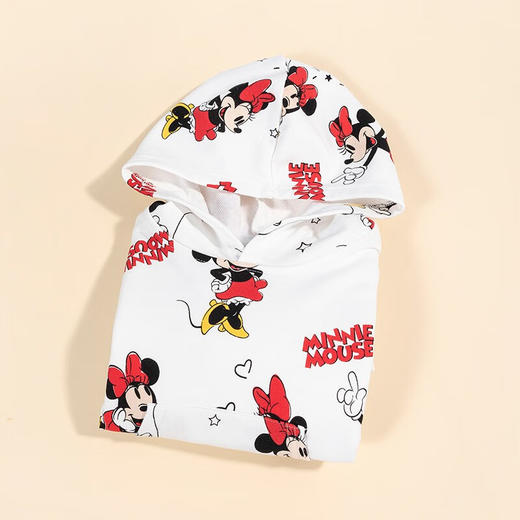 迪士尼童装新品春秋儿童卫衣米妮活力甜美连帽上衣 商品图2
