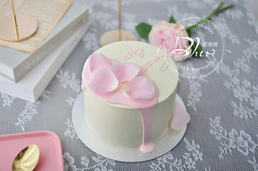 动物性淡奶油系列（花瓣）英国进口纯动物奶油生日蛋糕0160【加高款】 商品图4