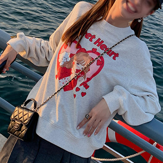 裁缝学苑AX17落肩宽松卫衣纸样女装套头圆领上衣服装打板衣服样板 商品图1