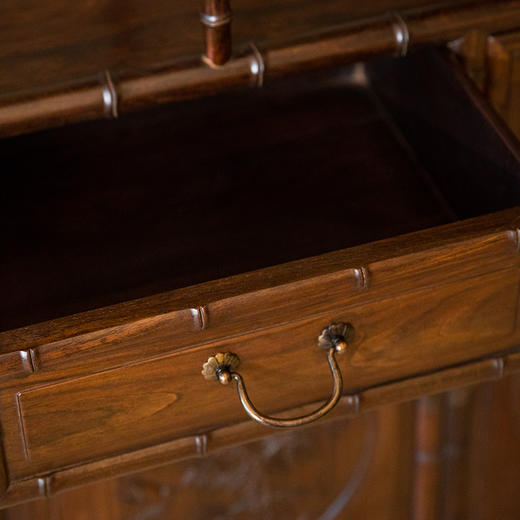 民国 红木竹节工博古架（一对） 商品图3