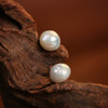 Manreya玛芮雅“皓月”S925银经典大颗巴洛克珍珠耳钉 商品缩略图5