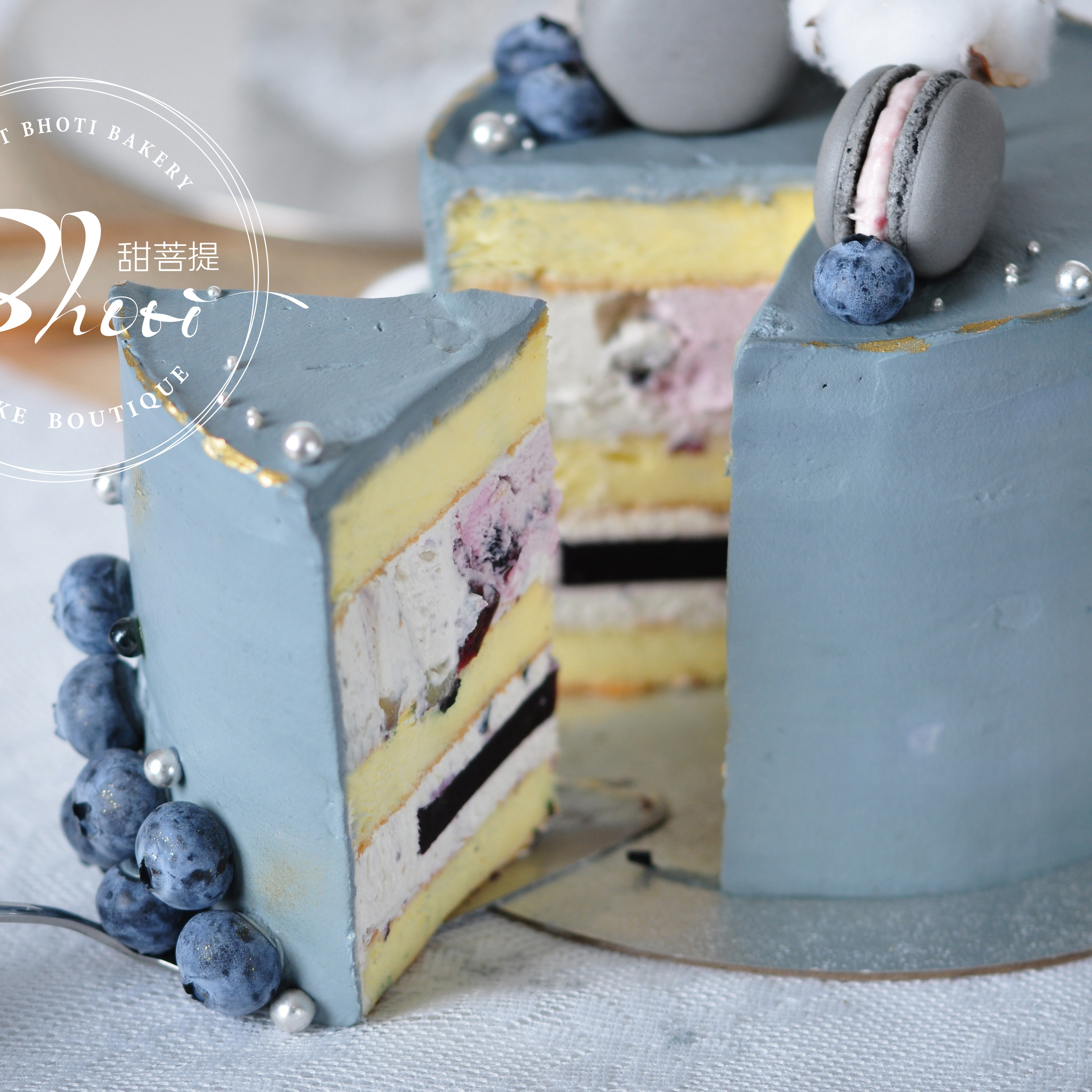 动物性淡奶油系列（蓝莓王后）英国进口纯动物奶油生日蛋糕【加高款】