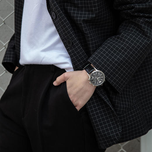 积分换购 | EmporioArmani\阿玛尼 简约时尚个性三眼多功能石英男表AR2447[福利品] 商品图3