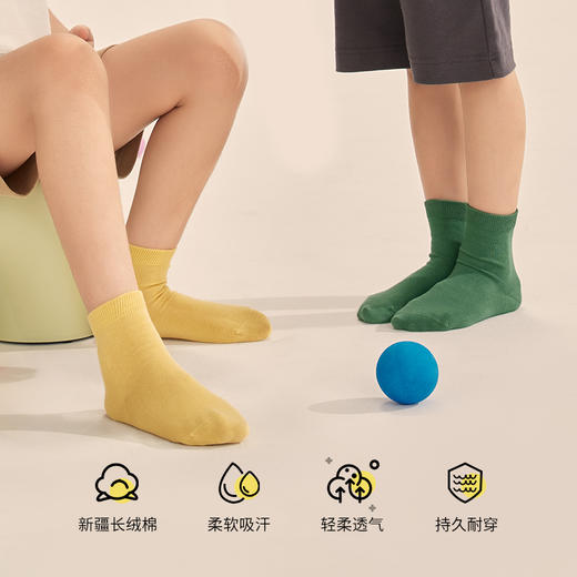 有棵树儿童纯棉中筒袜5双装C-TW1001 商品图1