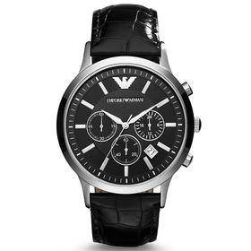 积分换购 | EmporioArmani\阿玛尼 简约时尚个性三眼多功能石英男表AR2447[福利品]