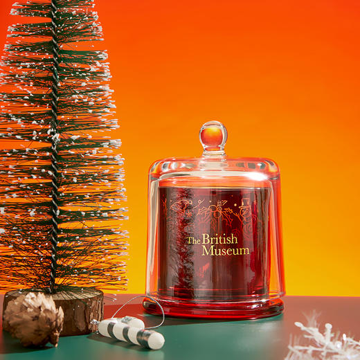 大英博物馆圣诞系列 24节气冬至【雪境麋踪】香薰蜡烛礼盒 圣诞节麋鹿香氛 钟罩蜡烛 商品图1