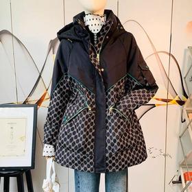 CMFZ413809031704洋气百搭连帽长袖保暖派克服外套