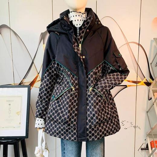 CMFZ413809031704洋气百搭连帽长袖保暖派克服外套 商品图0