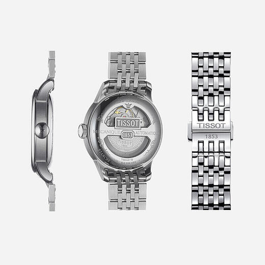积分换购 | Tissot/天梭 力洛克系列商务休闲机械男表钢带T006.407.11.033.00[福利品] 商品图3