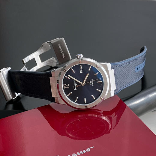 菲拉格慕F-80 Slim系列男表-蛇纹蓝色 商品图3