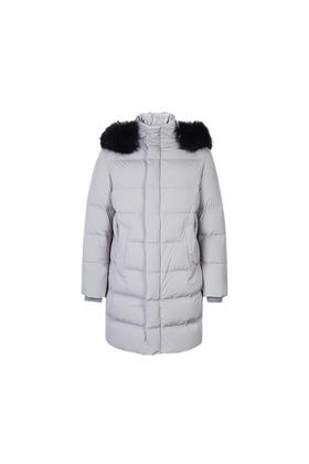 callisto灰色锦纶混纺羽绒服 FNFED058GY 