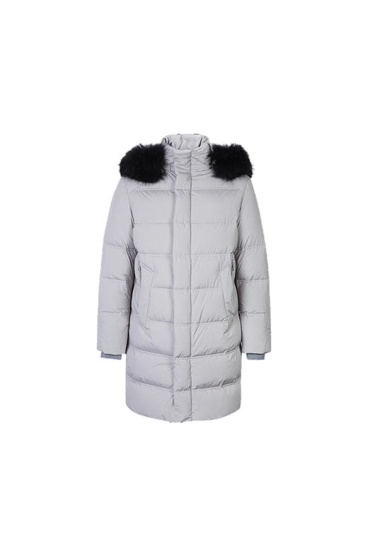 callisto灰色锦纶混纺羽绒服 FNFED058GY  商品图0