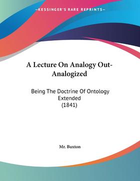 【预售 按需印刷】A Lecture On Analogy Out-Analogized