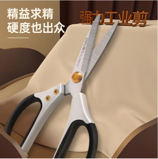 得力强力工业剪SK5镀铬刃口(银) 商品图1