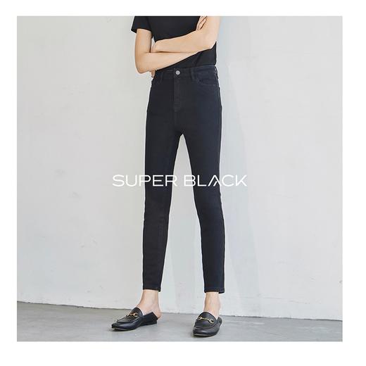 不退不换！不退不换！SUPER BLACK镇店口碑 经典百搭四面弹基础小脚牛仔裤 商品图0