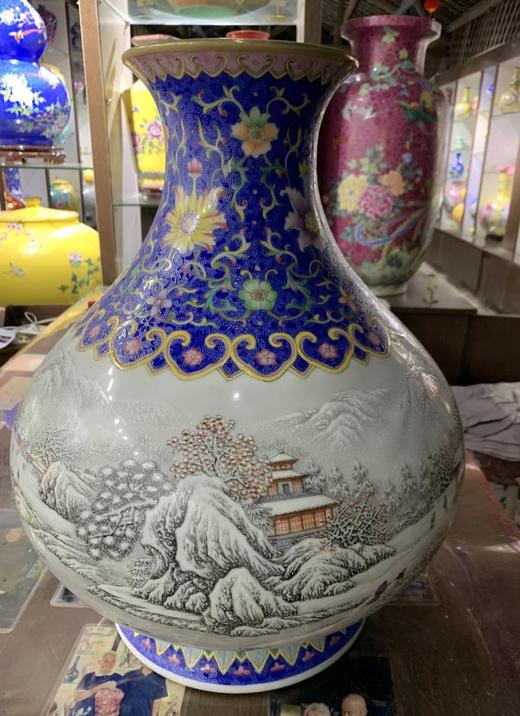 扒花雪景踏雪会友玉壶春 商品图0