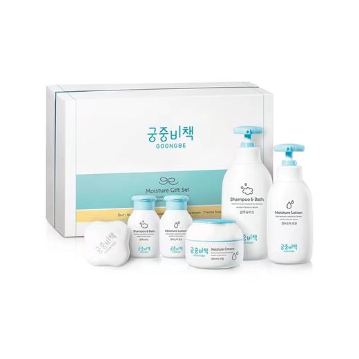 韩国正品进口宫中秘策Goongbe洗发沐浴二合一润肤露身体乳洗护二合一6件套盒礼盒 商品图0