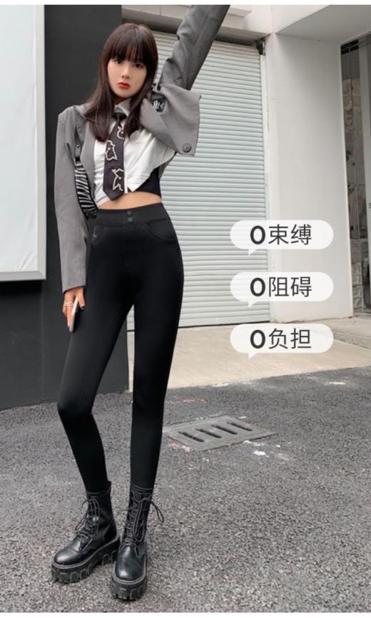 【双粒扣】MADNONO乳胶鲨鱼小黑裤 商品图4